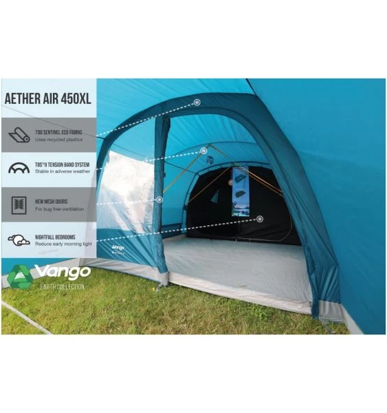 Vango Aether Air 450XL Airbeam Tent 2022 6 Vango Aether Air 450XL Airbeam Tent 2022 - Image 4