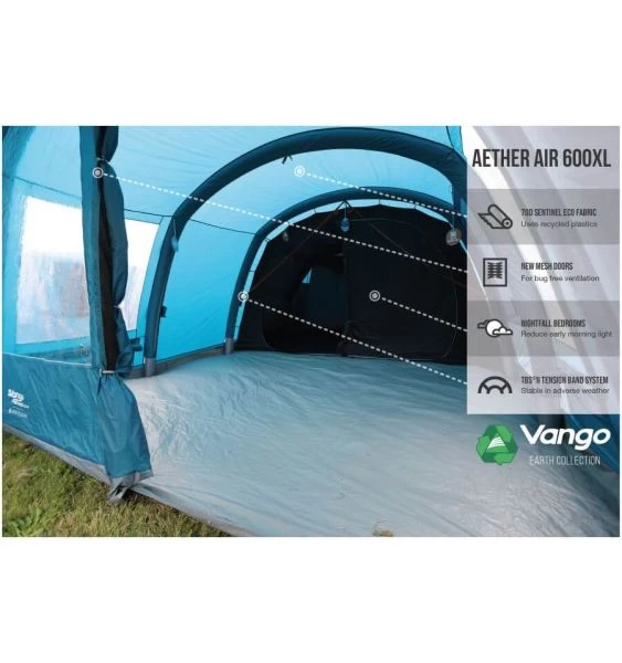 Vango Aether Air 600XL Airbeam Tent 2022 5 Vango Aether Air 600XL Airbeam Tent 2022 - Image 3