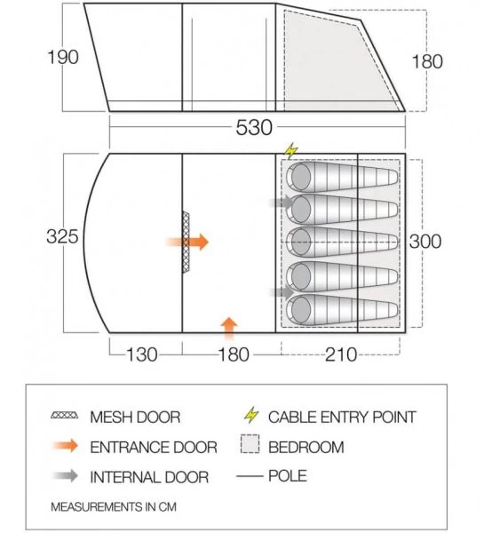 Vango Alton 500 (Poled) Tent 2023 4 Vango Alton 500 (Poled) Tent 2023 - Image 2