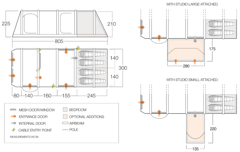 Vango Anantara IV Air TC 450XL Airbeam Tent 2023 4 Vango Anantara IV Air TC 450XL Airbeam Tent 2023 - Image 2