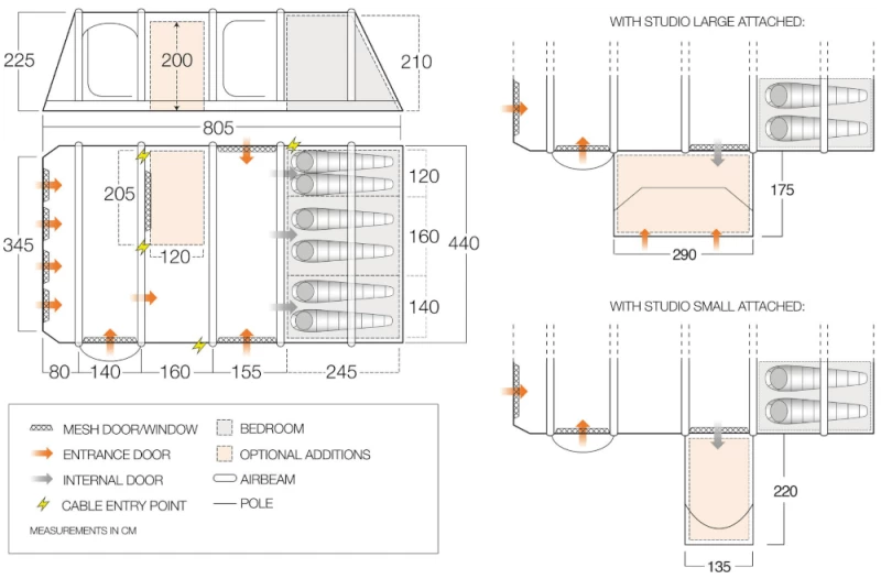 Vango Anantara IV Air TC 650XL Airbeam Tent 2023 4 Vango Anantara IV Air TC 650XL Airbeam Tent 2023 - Image 2