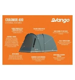 Vango Cragmor 400 (Poled) Tent 2023 15 Vango Cragmor 400 (Poled) Tent 2023 -Vango cragmor 400 image 3