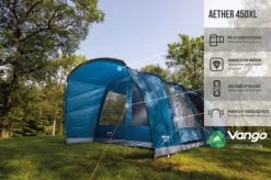 Vango Aether Poled 450XL Tent (2022) 16 Vango Aether Poled 450XL Tent (2022) -Vango earth collection poled infographics call outs6