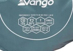 Vango Ember Double Sleeping Bag - Mineral Green -Vango ember double image 2