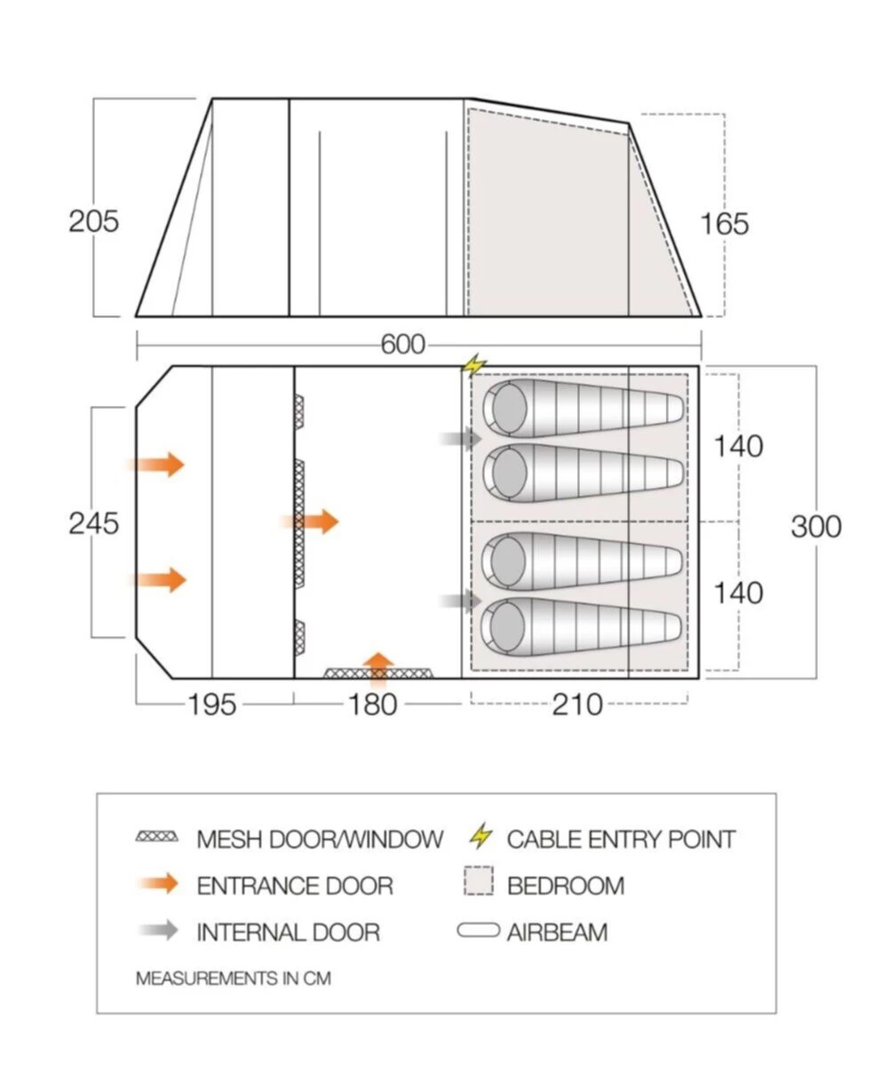 Vango Lismore TC 450 Poled Tent Package (2023) 6 Vango Lismore TC 450 Poled Tent Package (2023) - Image 4