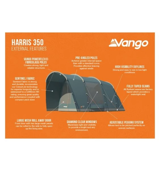 Vango Harris 350 (Poled) Tent 2023 5 Vango Harris 350 (Poled) Tent 2023 - Image 3