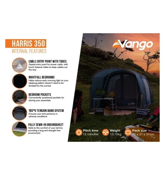 Vango Harris 350 (Poled) Tent 2023 6 Vango Harris 350 (Poled) Tent 2023 - Image 4