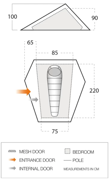 Vango Heddon 100 Tent 2023 4 Vango Heddon 100 Tent 2023 - Image 2