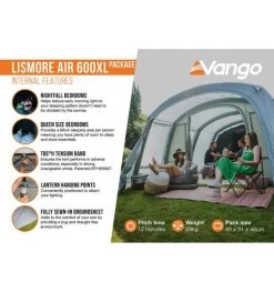 Vango Lismore Air 600XL Airbeam Tent 2023 (Incl. Footprint) 19 Vango Lismore Air 600XL Airbeam Tent 2023 (Incl. Footprint) -Vango lismore air 600xl image 4