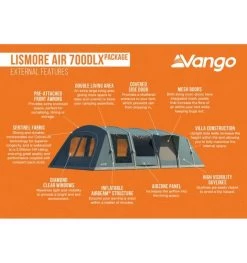 Vango Lismore Air 700DLX Airbeam Tent 2023 (Incl. Footprint) 18 Vango Lismore Air 700DLX Airbeam Tent 2023 (Incl. Footprint) -Vango lismore air 700dlx image 4