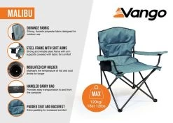 Vango Malibu Chair - Mineral Green -Vango malibu mineral green infographic