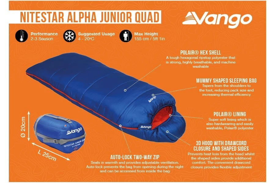 Vango Nitestar Alpha Junior Quad 4 Vango Nitestar Alpha Junior Quad - Image 2