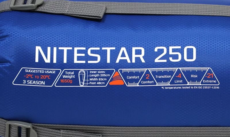 Vango Nitestar Alpha 250 Single Sleeping Bag - Classic Blue 6 Vango Nitestar Alpha 250 Single Sleeping Bag - Classic Blue - Image 4