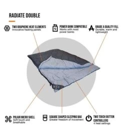 Vango Radiate Sleeping Bag (with Built-in Heater) - Double 10 Vango Radiate Sleeping Bag (with Built-in Heater) - Double -Vango radiate double 3 1 1