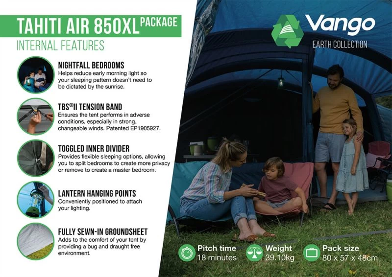 Vango Tahiti Air 850XL Airbeam Tent 2023 6 Vango Tahiti Air 850XL Airbeam Tent 2023 - Image 4