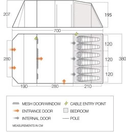 Best Seller -Vango vango 2020 tents floorplan stargrove ii 600xl