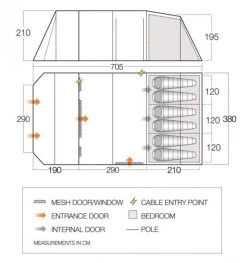 Vango -Vango vango joro 600xl tent floorplan 1