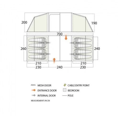 Vango Longleat II 800XL Tent 2022 3 Vango Longleat II 800XL Tent 2022 - Image 2