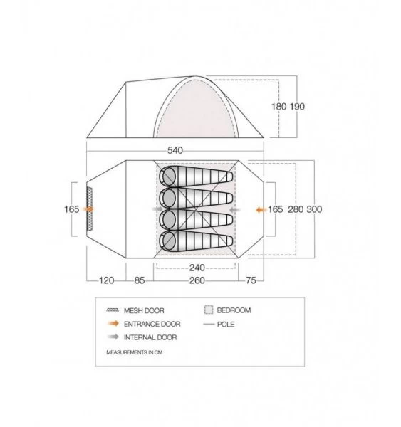 Vango Mokala 450 Tent 2022 4 Vango Mokala 450 Tent 2022 - Image 2
