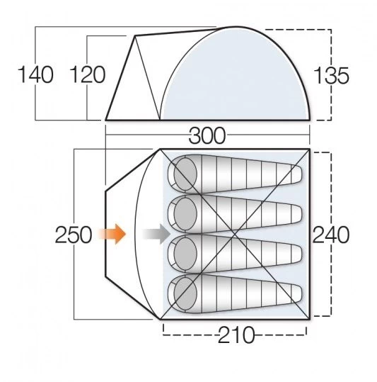 Vango Tay 400 Tent 2023 4 Vango Tay 400 Tent 2023 - Image 2